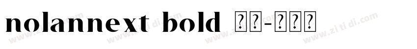 nolannext bold 粗体字体转换